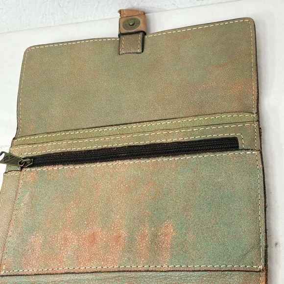 PATRICIA NASH Colli Studded Distressed Wallet